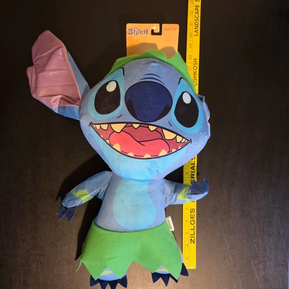 Disney Stitch Hula Plush Dog Toy Blue Green Lilo and Stitch Pets + People NWT